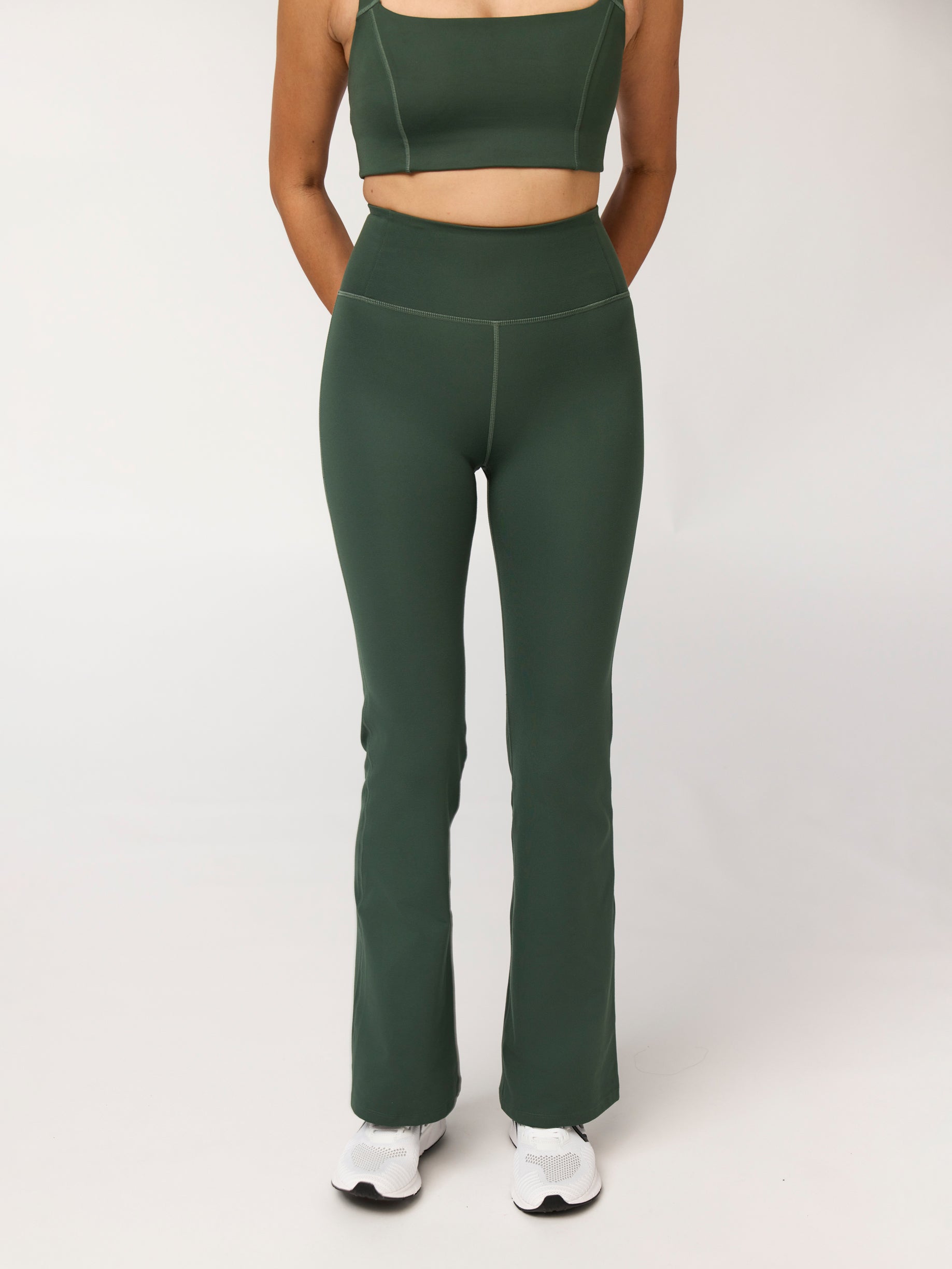 Girlfriend Collective Compressive Flare Legging - Jungle